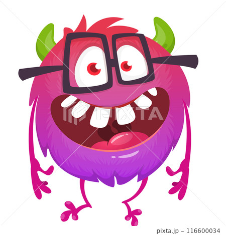 Cartoon funny monster illustration. Vector icon. Halloween design Cartoon funny monster illustration. Vector icon. Halloween design 116600034