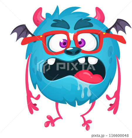 Cartoon funny monster illustration. Vector icon. Halloween design Cartoon funny monster illustration. Vector icon. Halloween design 116600048