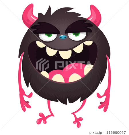 Cartoon funny monster illustration. Vector icon. Halloween design Cartoon funny monster illustration. Vector icon. Halloween design 116600067