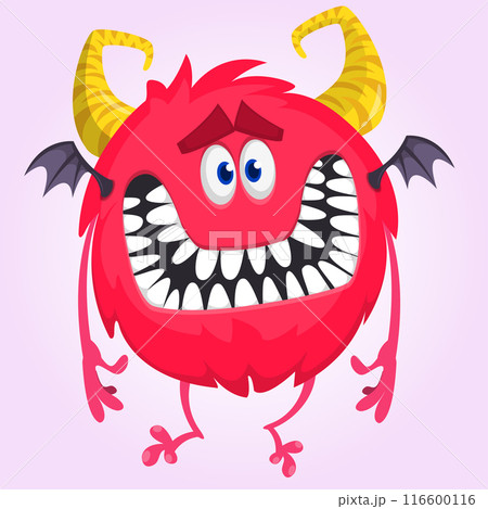 Cartoon funny monster illustration. Vector icon. Halloween design 116600116