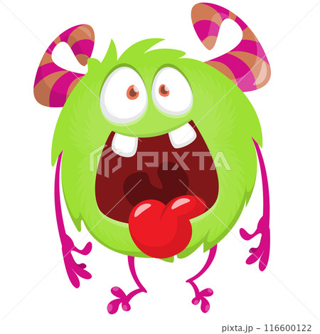 Cartoon funny monster illustration. Vector icon. Halloween design 116600122