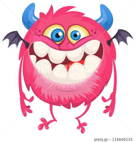 Cartoon funny monster illustration. Vector icon. Halloween design Cartoon funny monster illustration. Vector icon. Halloween design 116600133