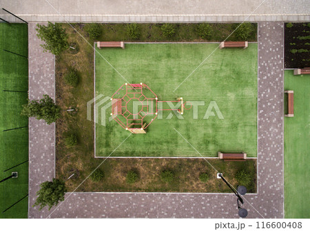 children playground, view from above 116600408