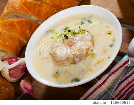 Codfish soup Codfish soup 116600613