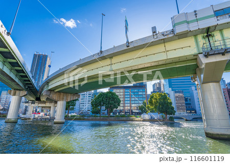 大阪 中之島 阪神高速のジャンクション 大阪 中之島 阪神高速のジャンクション 116601119