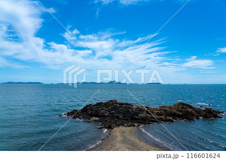 【瀬戸内海国立公園】赤穂御崎　干潮時のたたみ岩　兵庫県赤穂市 116601624