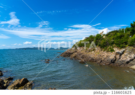 【瀬戸内海国立公園】赤穂御崎　たたみ岩から見た御崎1　兵庫県赤穂市 116601625