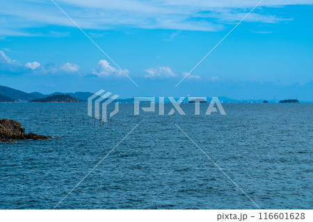 【瀬戸内海国立公園】赤穂御崎　たたみ岩から見た姫路2　兵庫県赤穂市 116601628