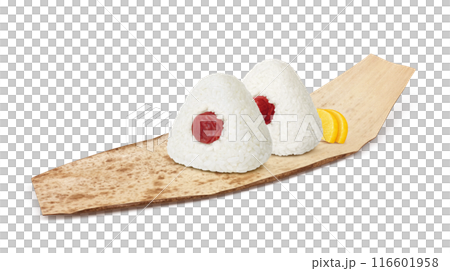 Onigiri illustration realistic set Onigiri illustration realistic set 116601958