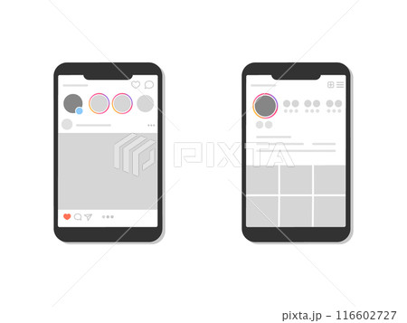 インスタグラム スマホ画面セット インスタグラム スマホ画面セット 116602727