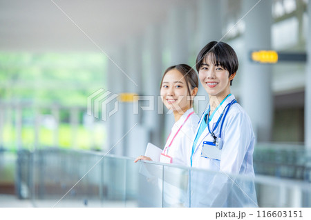 医療スタッフ、働く人々、医師、看護師、介護士、医療事務、トレーナー 116603151