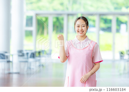 介護士の若い女性 介護士の若い女性 116603184