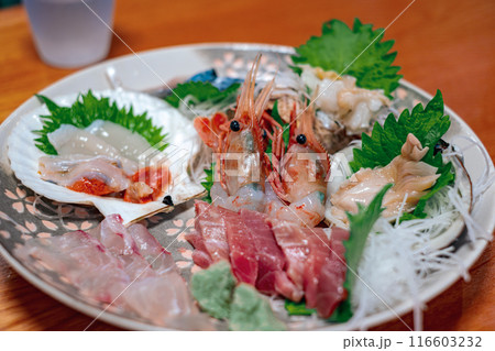 【#函館】刺し身の盛り合わせ 【#函館】刺し身の盛り合わせ 116603232