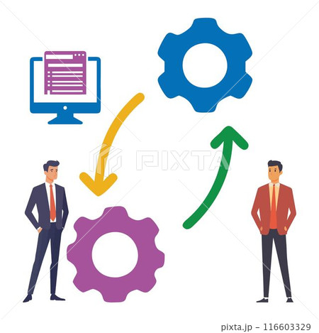 Business management concept, business. Vector concept. Service. 116603329