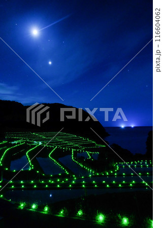 月夜の棚田 月夜の棚田 116604062