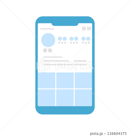インスタグラム　スマホ画面 116604375