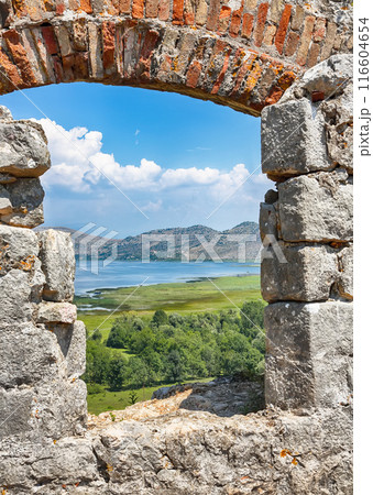 Captivating View of Zabljak Crnojevica Fortress ruins. Captivating View of Zabljak Crnojevica Fortress ruins. 116604654