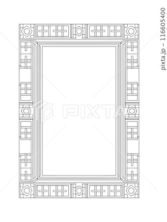 エレガントなフレーム 116605400