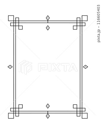 シンプルなフレーム 116605403