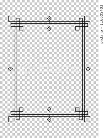 シンプルなフレーム 116605403