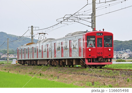 筑肥線　一貴山ー筑前深江　JR九州　103系1500番台　E17編成（唐津） 116605498