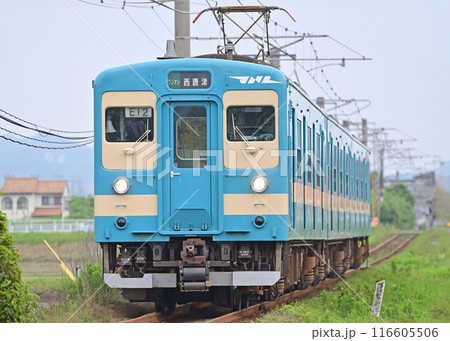 筑肥線　加布里ー一貴山　JR九州　103系1500番台　E12編成（唐津） 116605506