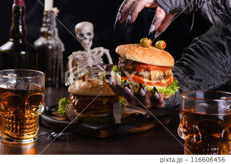 Halloween Monster Burger 116606456