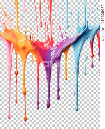 Dripping colorful paint Dripping colorful paint 116606982