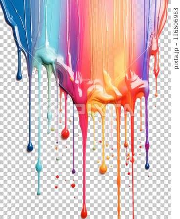 Dripping colorful paint 116606983