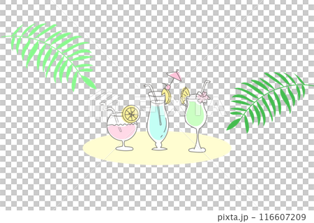 Tropical juice vector illustration Tropical juice vector illustration 116607209