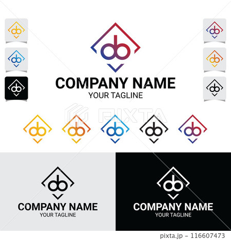 db initial logo vector template db initial logo vector template 116607473