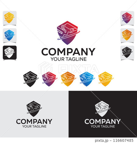 CCTV Security Service Logo Template 116607485