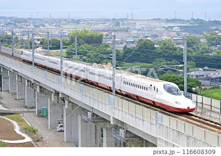 西九州新幹線　新大村－嬉野温泉　JR九州　N700S系8000番台　Y4編成（大村）　かもめ 116608309