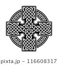 Vector illustration of Celtic cross 116608317