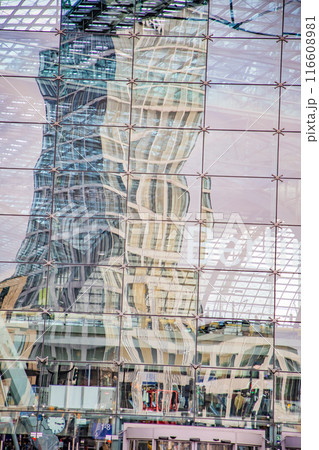View of modern office building at Berlin Central Station 116608981