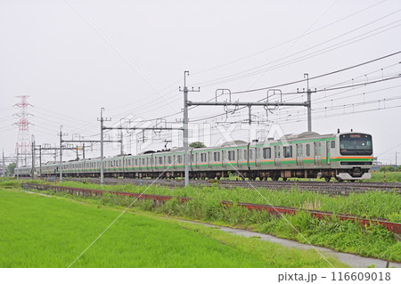 東北本線　東鷲宮ー栗橋　JR東日本　E231系1000番台　S-26編成（国府津） 116609018