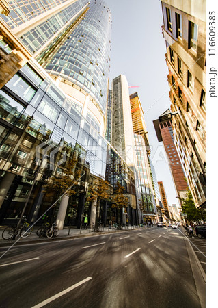 Bankenviertel business district - Frankfurt, Germany 116609385