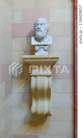 history archeology figure art body asclepius old marble health culture antique man medical 116609657