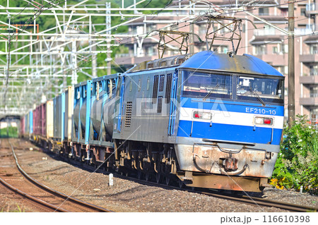 東海道本線　真鶴　JR貨物　EF210-10（岡山） 116610398