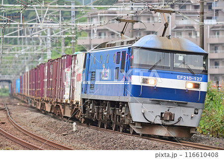 東海道本線　真鶴　JR貨物　EF210-122（新鶴見） 116610408