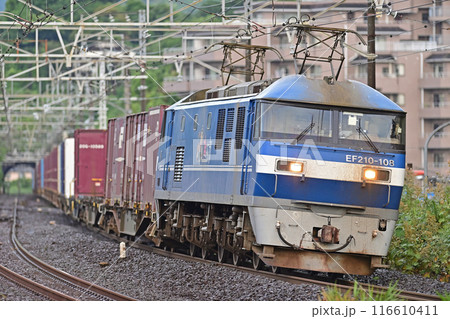 東海道本線　真鶴　JR貨物　EF210-108（新鶴見） 116610411