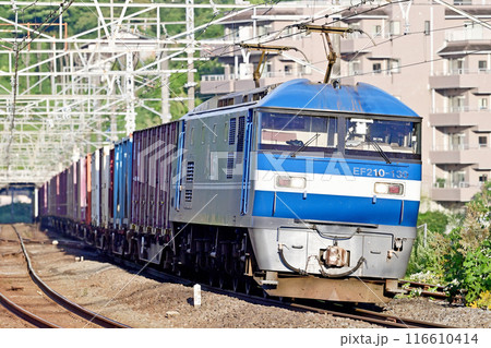 東海道本線　真鶴　JR貨物　EF210-132（新鶴見） 116610414