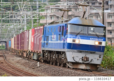 東海道本線　真鶴　JR貨物　EF210-122（新鶴見） 116610417