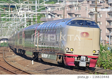 東海道本線 真鶴 JR西日本 285系 L3+L1編成(出雲) サンライズ出雲 サンライズ瀬戸 東海道本線 真鶴 JR西日本 285系 L3+L1編成(出雲) サンライズ出雲 サンライズ瀬戸 116610448