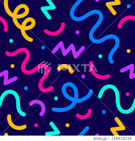 Confetti seamless vector pattern 116610734