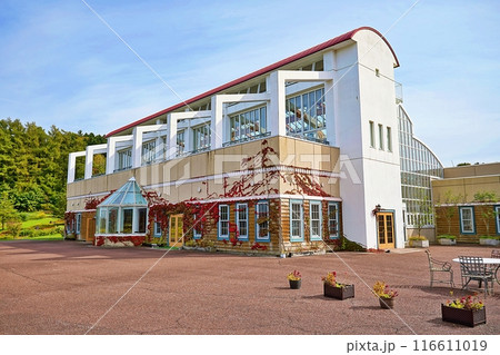 北海道由仁町の庭園　ゆにガーデン　屋内ガーデンの建物 116611019