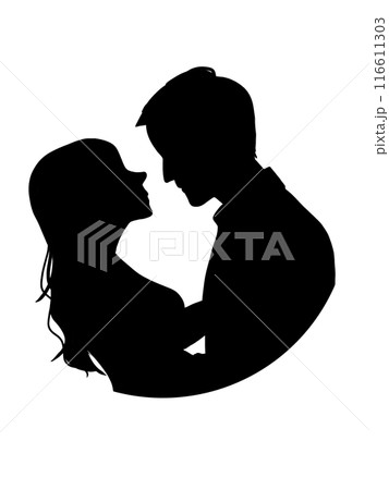 抱き合っている男女 116611303