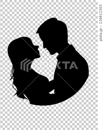 抱き合っている男女 116611303