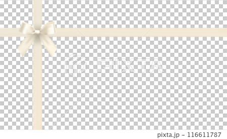 蝴蝶結白絲帶向量設計素材 蝴蝶結白絲帶向量設計素材 116611787