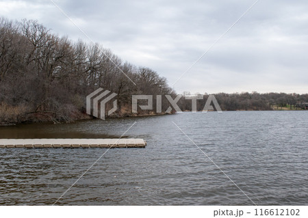 Views of a Minnesota lake on a cloudy day Views of a Minnesota lake on a cloudy day 116612102